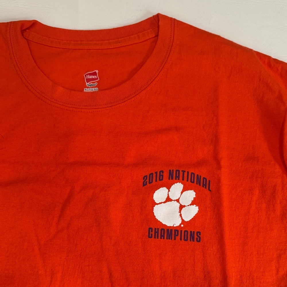 Clemson Tigers Orange 2016 National Champions T-Shirt men’s unisex XL